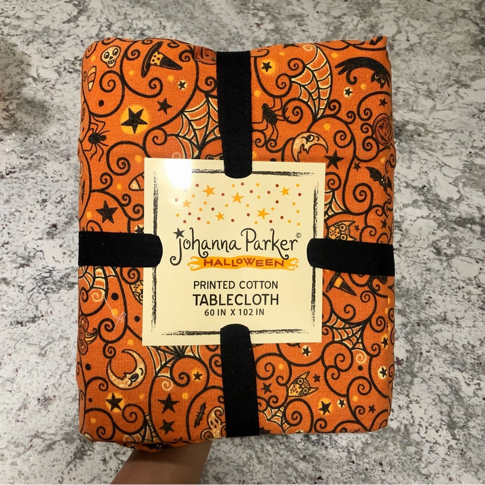 Johanna Parker Halloween Printed Cotton Tablecloth